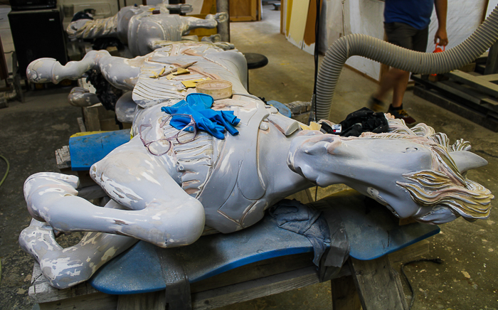 The restoration of the Grand Ole Carousel/PTC Carousel #35 at Six Flags St. Louis, Eureka, Missouri