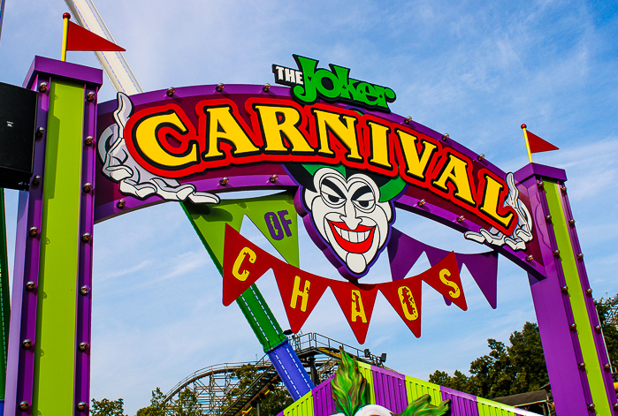 The Joker: Carnival of Chaos ride at Six Flags St. Louis, Eureka, Missouri