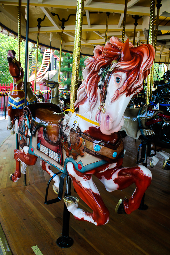 The Grand Ole' Carousel/PhiladadelphisnTobbogan Coasters Carousel #35 at Six Flags St. Louis, Eureka, Missouri