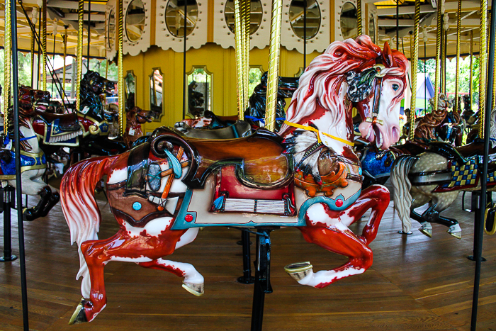 The Grand Ole' Carousel/PhiladadelphisnTobbogan Coasters Carousel #35 at Six Flags St. Louis, Eureka, Missouri