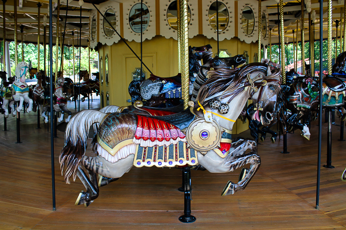 The Grand Ole' Carousel/PhiladadelphisnTobbogan Coasters Carousel #35 at Six Flags St. Louis, Eureka, Missouri