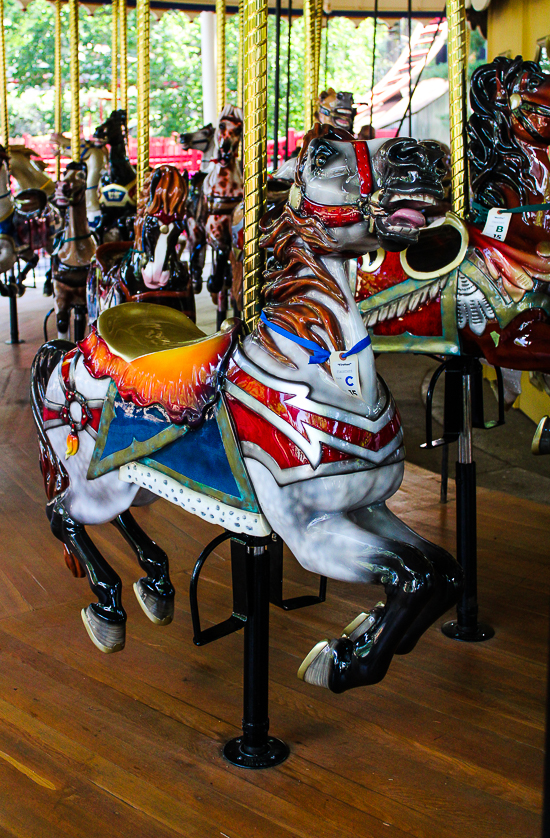 The Grand Ole' Carousel/PhiladadelphisnTobbogan Coasters Carousel #35 at Six Flags St. Louis, Eureka, Missouri