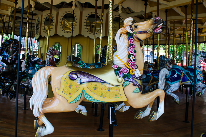 The Grand Ole' Carousel/PhiladadelphisnTobbogan Coasters Carousel #35 at Six Flags St. Louis, Eureka, Missouri