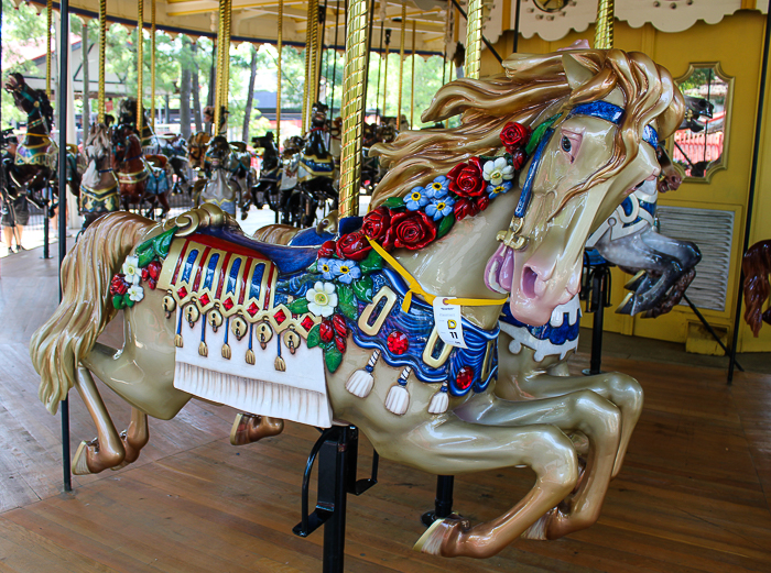 The Grand Ole' Carousel/PhiladadelphisnTobbogan Coasters Carousel #35 at Six Flags St. Louis, Eureka, Missouri