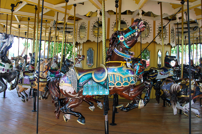 The Grand Ole' Carousel/PhiladadelphisnTobbogan Coasters Carousel #35 at Six Flags St. Louis, Eureka, Missouri