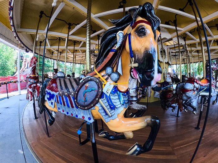 The Grand Ole' Carousel/PhiladadelphisnTobbogan Coasters Carousel #35 at Six Flags St. Louis, Eureka, Missouri