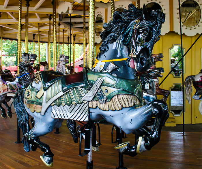 The Grand Ole' Carousel/PhiladadelphisnTobbogan Coasters Carousel #35 at Six Flags St. Louis, Eureka, Missouri