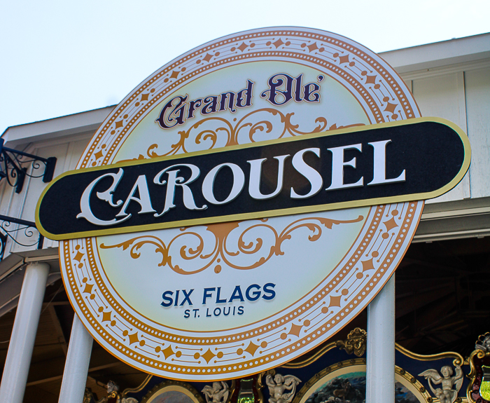 The Grand Ole' Carousel/PhiladadelphisnTobbogan Coasters Carousel #35 at Six Flags St. Louis, Eureka, Missouri