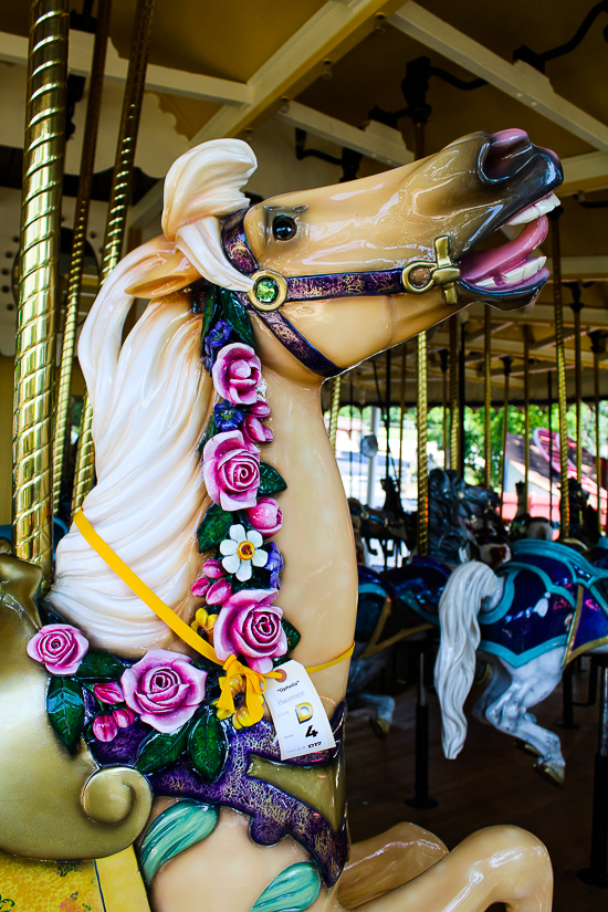 The Grand Ole' Carousel/PhiladadelphisnTobbogan Coasters Carousel #35 at Six Flags St. Louis, Eureka, Missouri