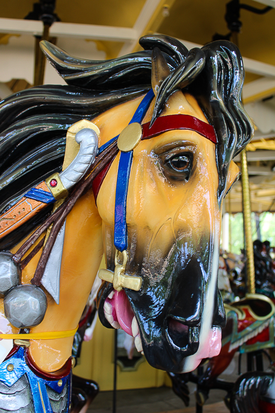 The Grand Ole' Carousel/PhiladadelphisnTobbogan Coasters Carousel #35 at Six Flags St. Louis, Eureka, Missouri