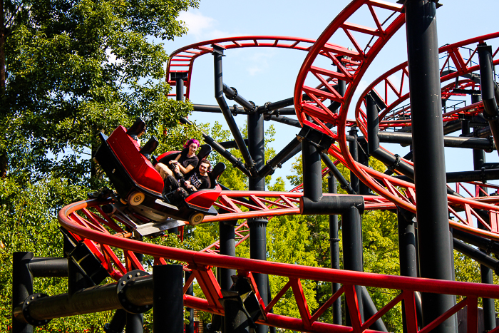 The Runaway Mine Train roller coaster at Six Flags St. Louis, Eureka, Missouri