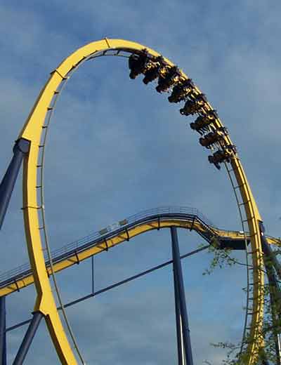 Batman Knight Flight @ Six Flags Worlds of Adventure