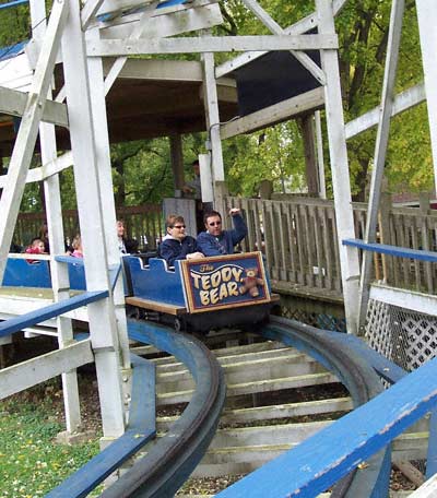 The Teddy Bear Wooden Rollercoaster at Strickers Grove, Hamilton, Ohio