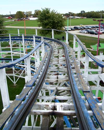 The Teddy Bear Wooden Rollercoaster at Strickers Grove, Hamilton, Ohio