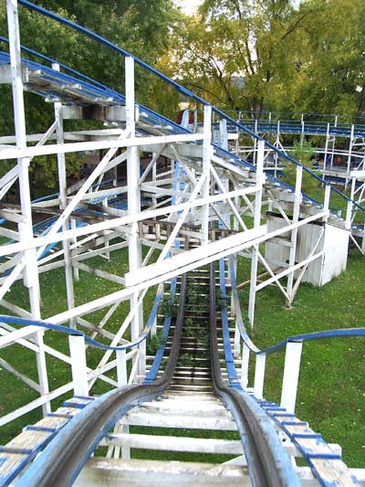 The Teddy Bear Wooden Rollercoaster at Strickers Grove, Hamilton, Ohio