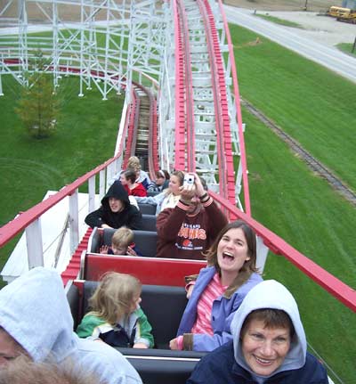 The Tornado Wooden Rollercoaster at Strickers Grove, Hamilton, Ohio