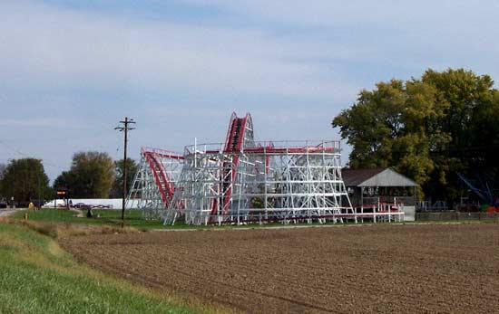 The Tornado Rollercoaster at Strickers Grove, Hamilton, Ohio