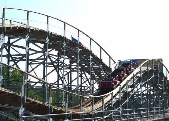 The Avalanche Rollercoaster at Timber Falls Adventure Park, Wisconsin Dells, Wisconsin