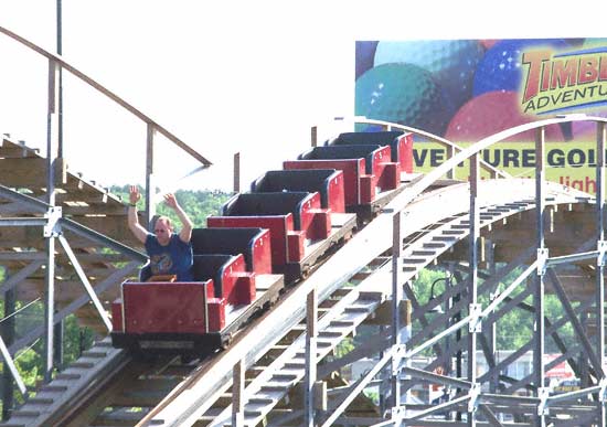 The Avalanche Rollercoaster at Timber Falls Adventure Park, Wisconsin Dells, Wisconsin