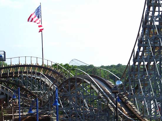 The Avalanche Rollercoaster at Timber Falls Adventure Park, Wisconsin Dells, Wisconsin