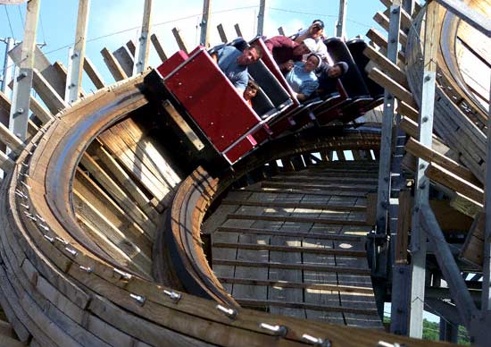 The Avalanche Rollercoaster at Timber Falls Adventure Park, Wisconsin Dells, Wisconsin