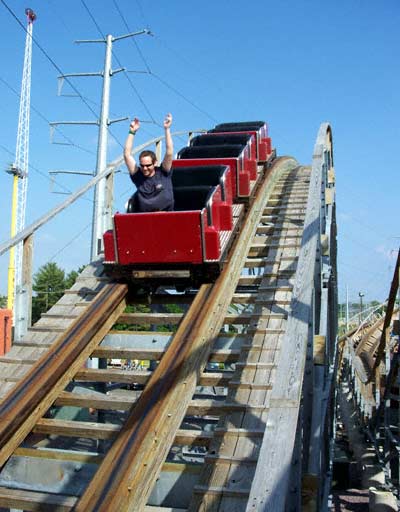 The Avalanche Rollercoaster at Timber Falls Adventure Park, Wisconsin Dells, Wisconsin