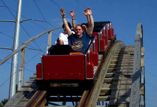 The Avalanche Rollercoaster at Timber Falls Adventure Park, Wisconsin Dells, Wisconsin