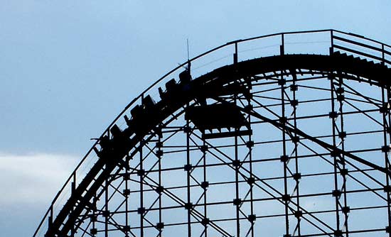 The Avalanche Rollercoaster at Timber Falls Adventure Park, Wisconsin Dells, Wisconsin