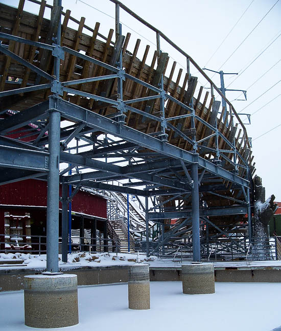 The Hellcat Roller Coaster at Timber Falls Adventure Park, Wisconsin Dells, Winter 200