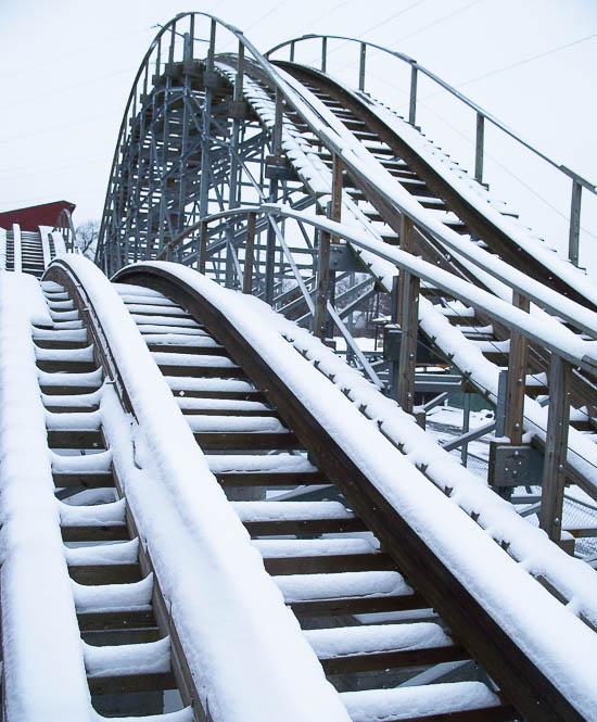 The Hellcat Roller Coaster at Timber Falls Adventure Park, Wisconsin Dells, Winter 200