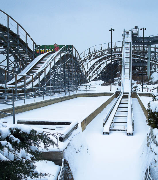 The Hellcat Roller Coaster at Timber Falls Adventure Park, Wisconsin Dells, Winter 200