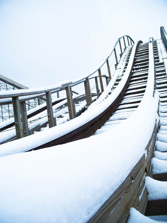 The Hellcat Roller Coaster at Timber Falls Adventure Park, Wisconsin Dells, Winter 200