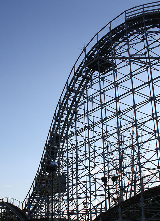 Hellcat Roller Coaster at Timber Falls Adventure Park, Wisconsin Dells, Wisconsin