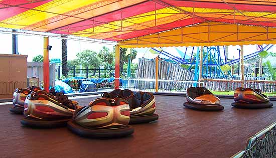 Bumper Cars @ Uncle Bernies Theme Park located at the Swap Shop, Fort Lauderdale, Florida