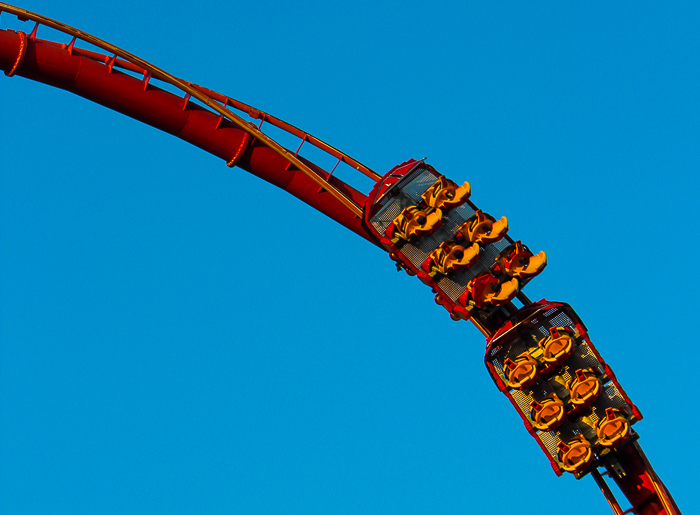 The Holywood Rip Ride Rocket roller coaster at Universal Studios Florida, Orlando, Florida