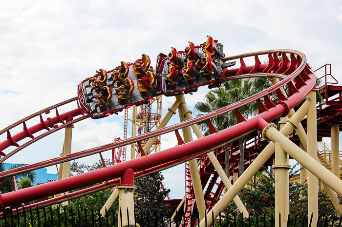 The Holywood Rip Ride Rocket roller coaster at Universal Studios Florida, Orlando, Florida