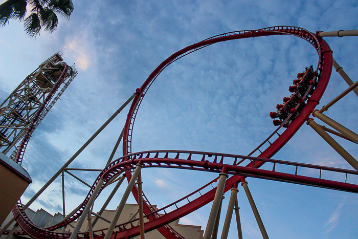 The Holywood Rip Ride Rocket roller coaster at Universal Studios Florida, Orlando, Florida