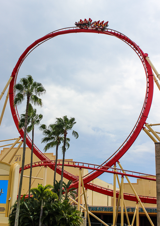 The Holywood Rip Ride Rocket roller coaster at Universal Studios Florida, Orlando, Florida