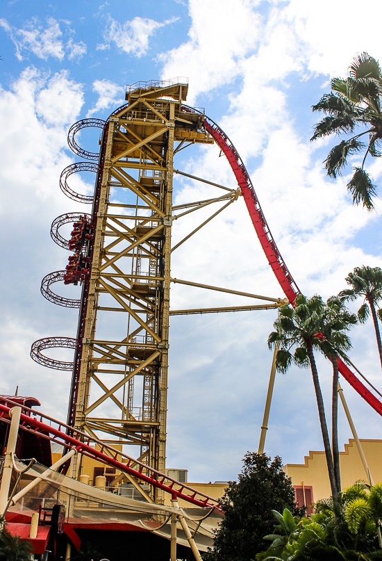 The Holywood Rip Ride Rocket roller coaster at Universal Studios Florida, Orlando, Florida