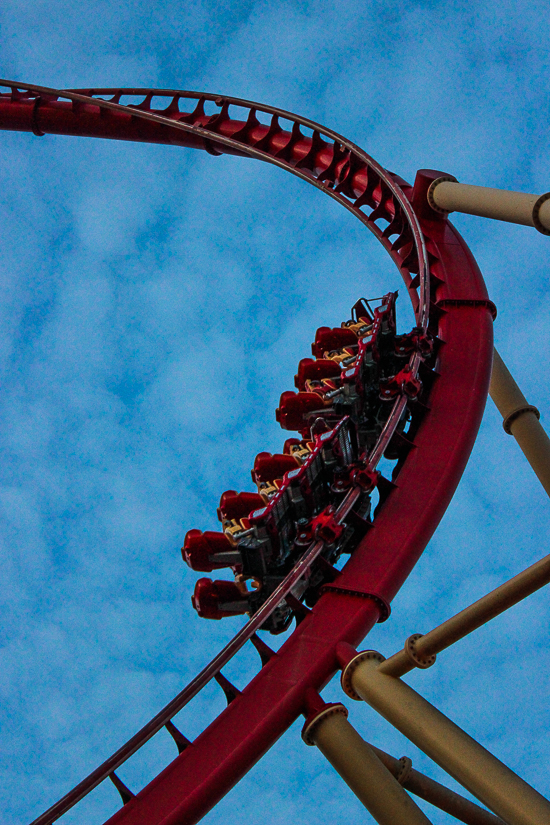 The Holywood Rip Ride Rocket roller coaster at Universal Studios Florida, Orlando, Florida