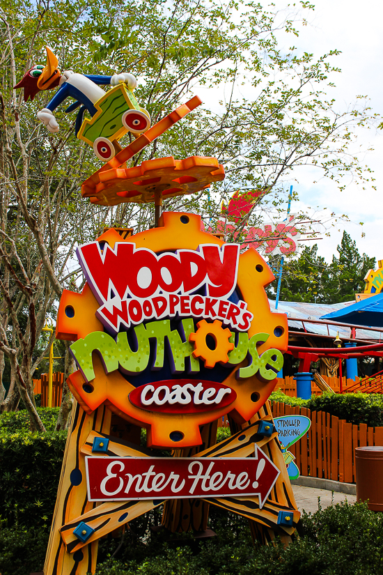 The Woody Woodpecker Nuthouse Coaster at Universal Studios Florida, Orlando, Florida