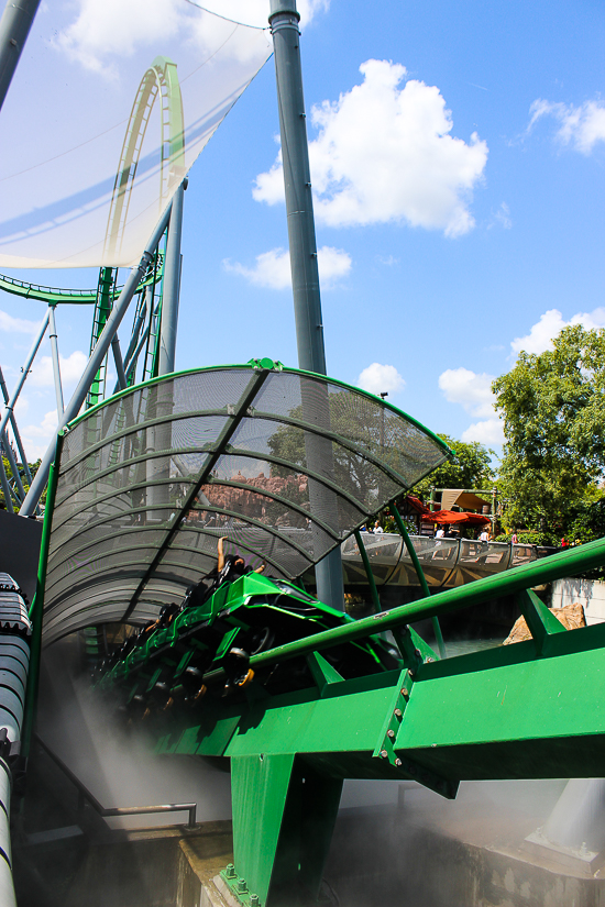 The Incredible Hulk Rollercoaster at Universal's Islands of Adventure, Orlando, Florida