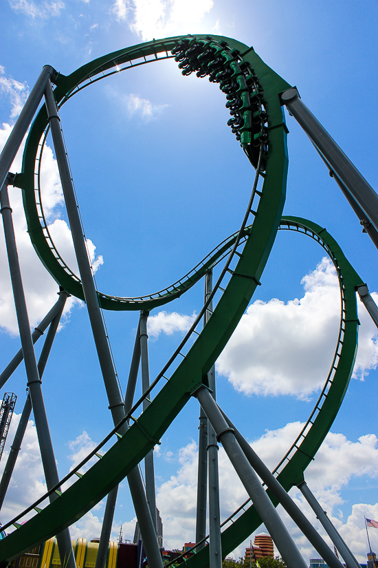 The Incredible Hulk Rollercoaster at Universal's Islands of Adventure, Orlando, Florida
