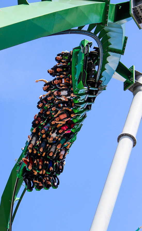 The Incredible Hulk Rollercoaster at Universal's Islands of Adventure, Orlando, Florida