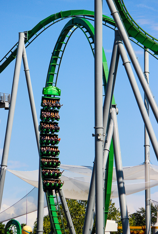 The Incredible Hulk Rollercoaster at Universal's Islands of Adventure, Orlando, Florida