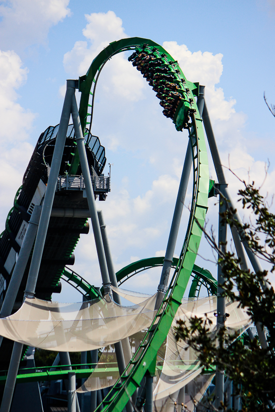 The Incredible Hulk Rollercoaster at Universal's Islands of Adventure, Orlando, Florida
