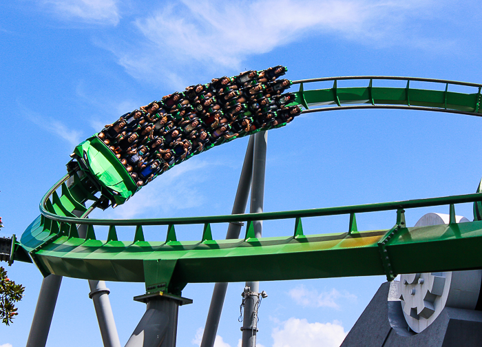 The Incredible Hulk Rollercoaster at Universal's Islands of Adventure, Orlando, Florida