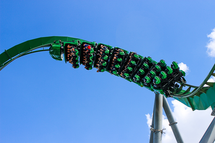 The Incredible Hulk Rollercoaster at Universal's Islands of Adventure, Orlando, Florida