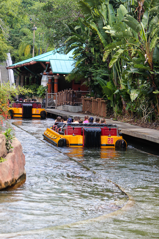 The Jurassic Park River Adventure at Kong at Universal's Islands of Adventure, Orlando, Florida