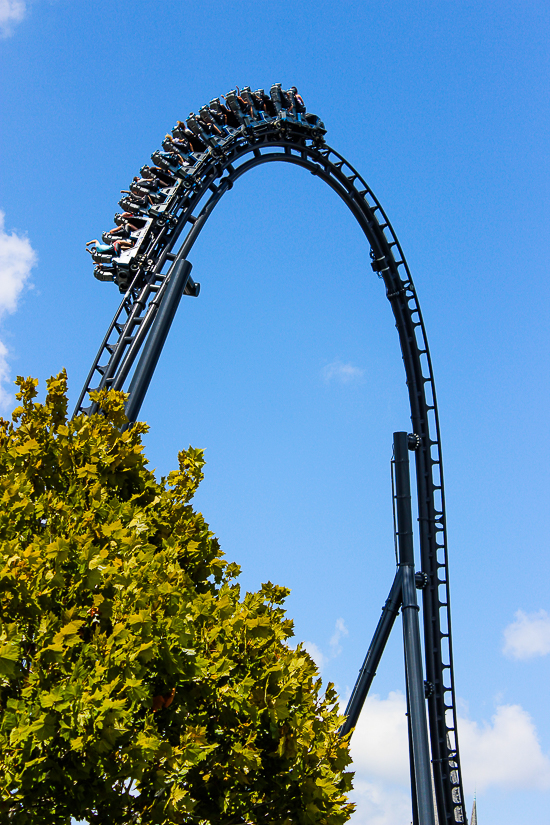 The completely terrifying Velocicoaster launched themed new for 2021 rollercoaster at Universal's Islands of Adventure, Orlando, Florida